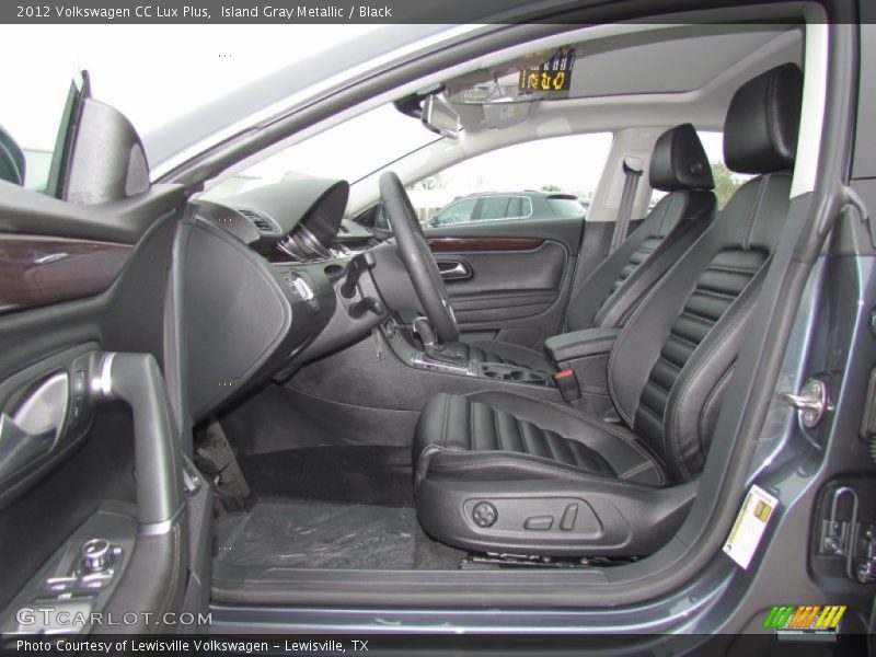 Island Gray Metallic / Black 2012 Volkswagen CC Lux Plus