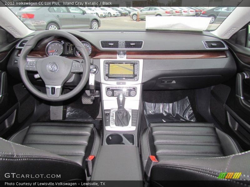 Island Gray Metallic / Black 2012 Volkswagen CC Lux Plus