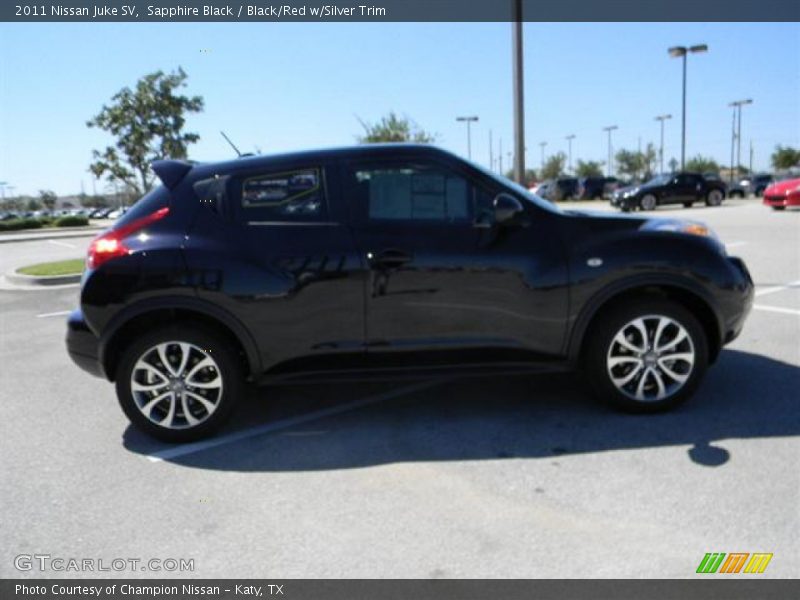 Sapphire Black / Black/Red w/Silver Trim 2011 Nissan Juke SV