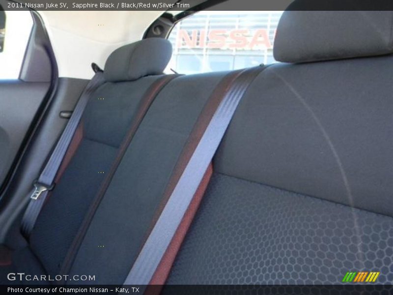 Sapphire Black / Black/Red w/Silver Trim 2011 Nissan Juke SV