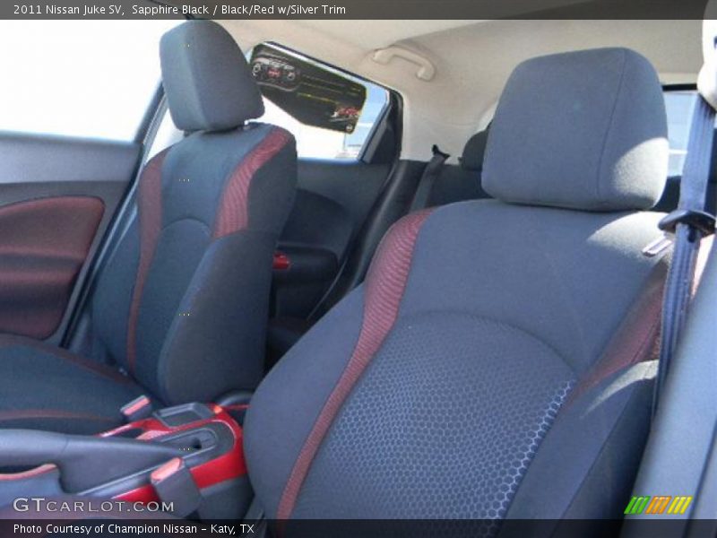 Sapphire Black / Black/Red w/Silver Trim 2011 Nissan Juke SV