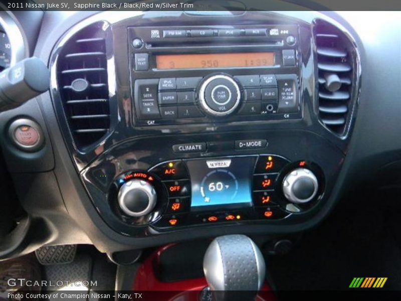 Sapphire Black / Black/Red w/Silver Trim 2011 Nissan Juke SV