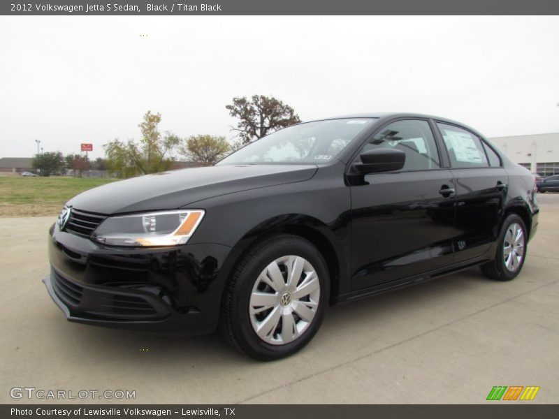 Black / Titan Black 2012 Volkswagen Jetta S Sedan