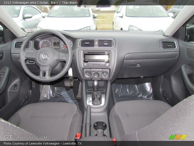 Black / Titan Black 2012 Volkswagen Jetta S Sedan