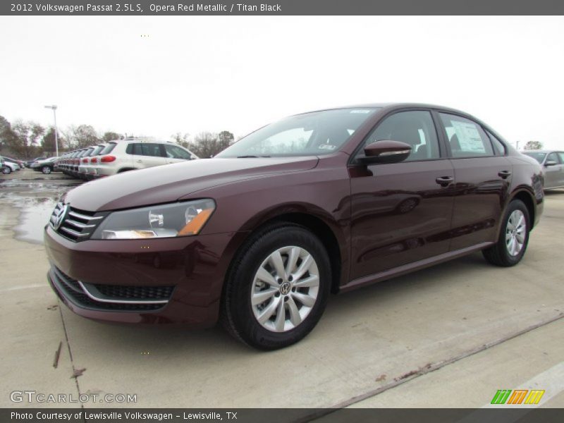 Opera Red Metallic / Titan Black 2012 Volkswagen Passat 2.5L S
