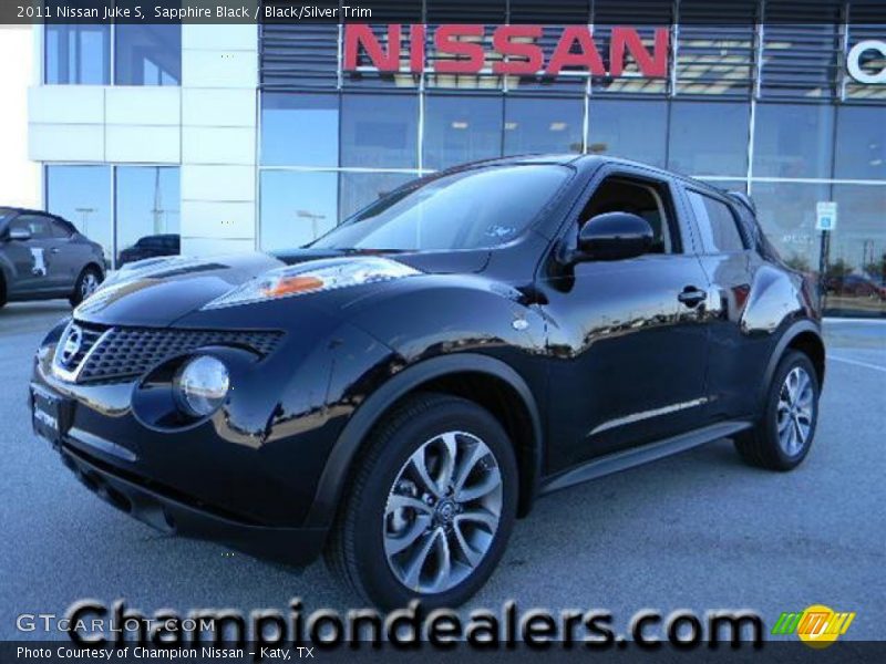 Sapphire Black / Black/Silver Trim 2011 Nissan Juke S