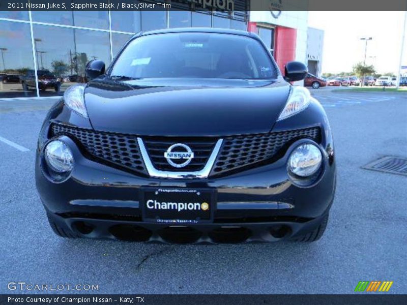 Sapphire Black / Black/Silver Trim 2011 Nissan Juke S