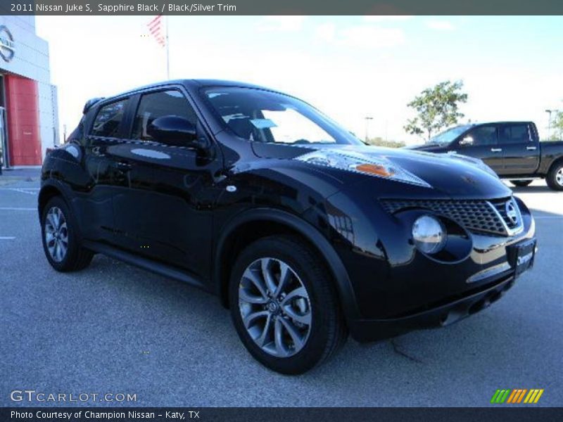 Sapphire Black / Black/Silver Trim 2011 Nissan Juke S