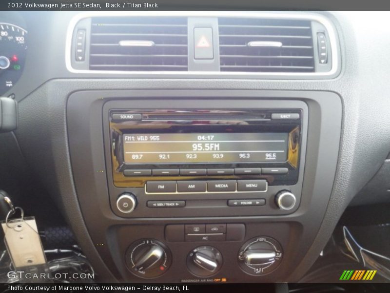 Black / Titan Black 2012 Volkswagen Jetta SE Sedan