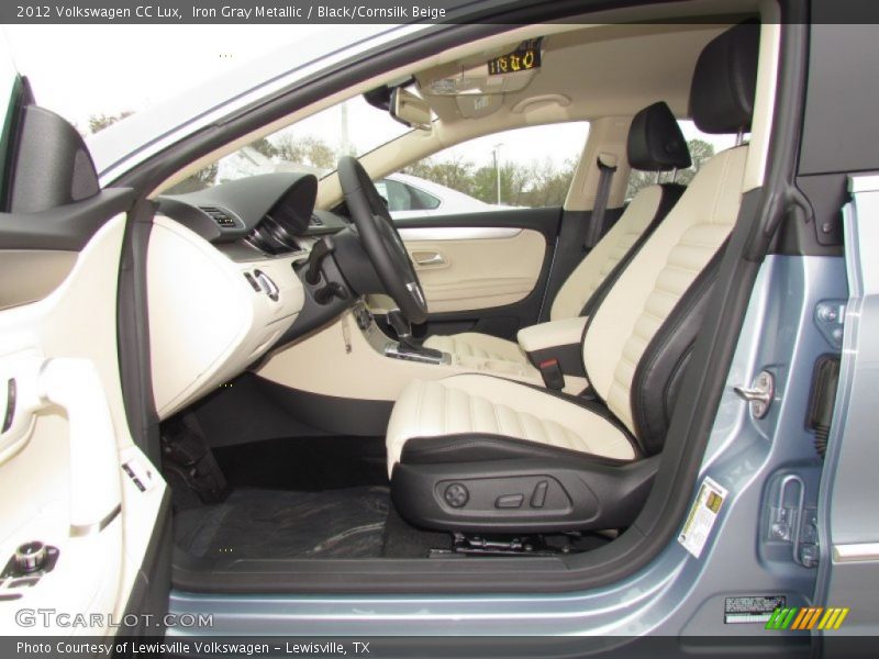 Iron Gray Metallic / Black/Cornsilk Beige 2012 Volkswagen CC Lux