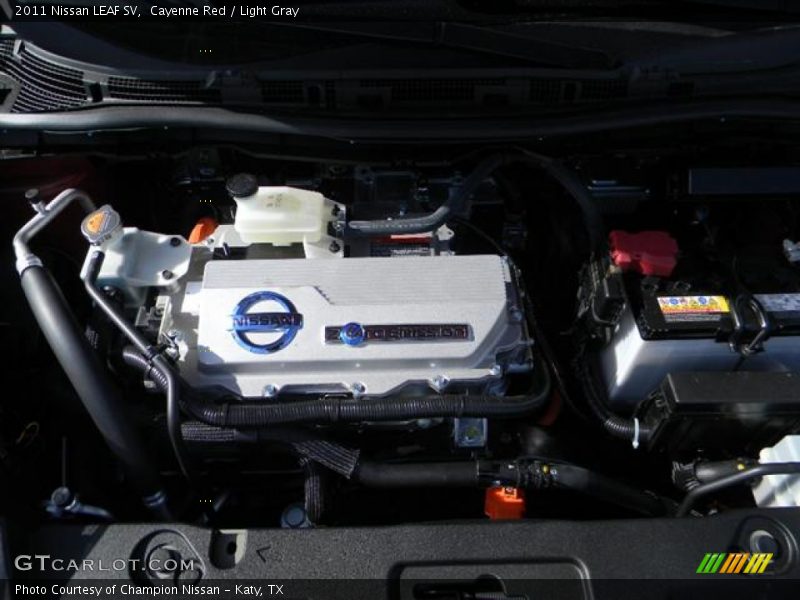 Cayenne Red / Light Gray 2011 Nissan LEAF SV