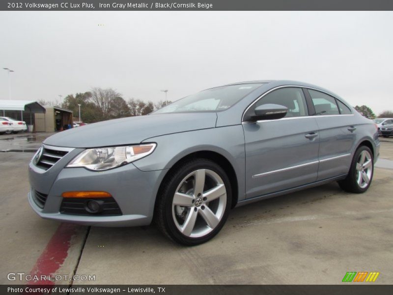 Iron Gray Metallic / Black/Cornsilk Beige 2012 Volkswagen CC Lux Plus
