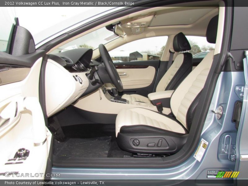 Iron Gray Metallic / Black/Cornsilk Beige 2012 Volkswagen CC Lux Plus