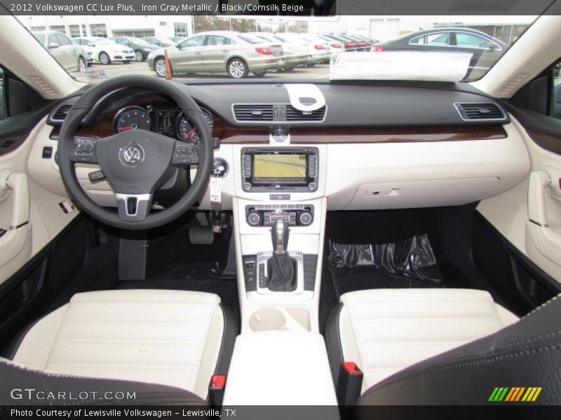 Iron Gray Metallic / Black/Cornsilk Beige 2012 Volkswagen CC Lux Plus