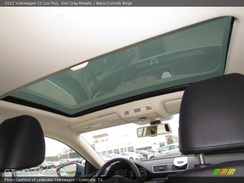 Iron Gray Metallic / Black/Cornsilk Beige 2012 Volkswagen CC Lux Plus