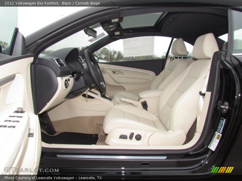 Black / Cornsilk Beige 2012 Volkswagen Eos Komfort