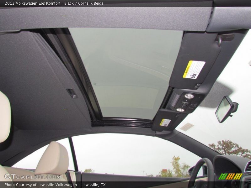Black / Cornsilk Beige 2012 Volkswagen Eos Komfort