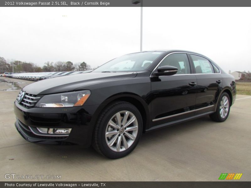 Black / Cornsilk Beige 2012 Volkswagen Passat 2.5L SEL