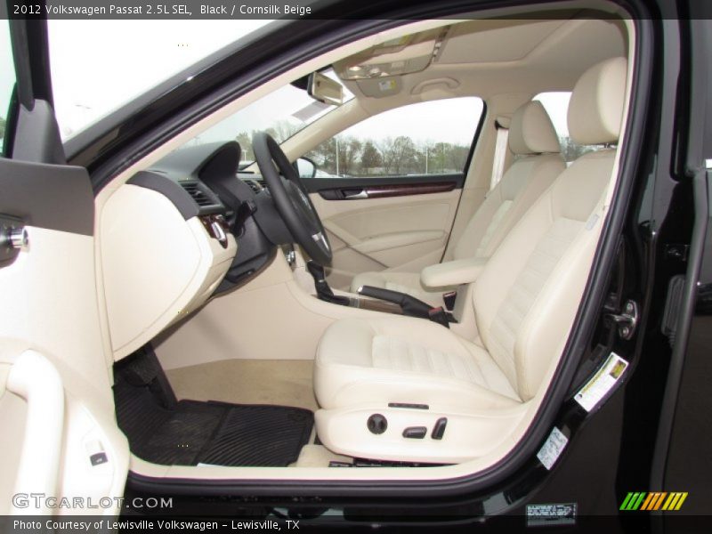 Black / Cornsilk Beige 2012 Volkswagen Passat 2.5L SEL