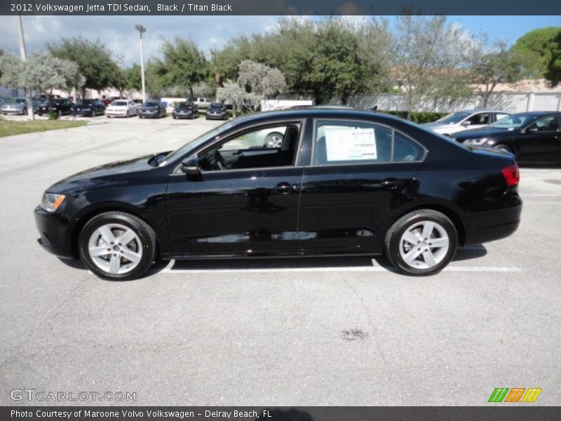 Black / Titan Black 2012 Volkswagen Jetta TDI Sedan