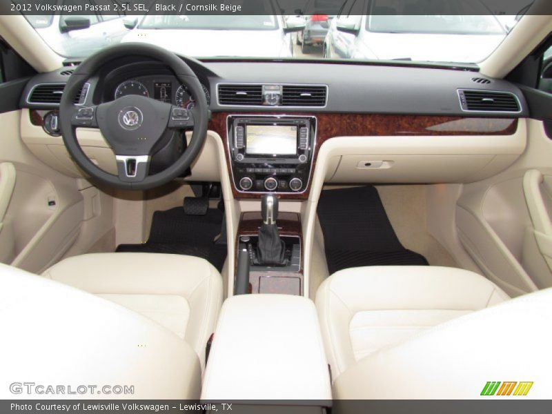 Black / Cornsilk Beige 2012 Volkswagen Passat 2.5L SEL