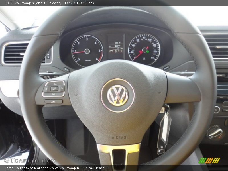 Black / Titan Black 2012 Volkswagen Jetta TDI Sedan