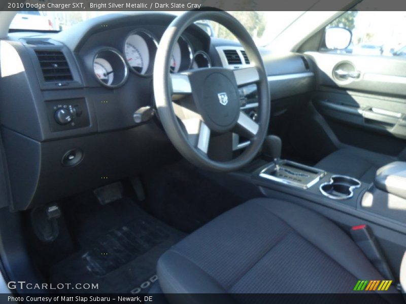 Bright Silver Metallic / Dark Slate Gray 2010 Dodge Charger SXT