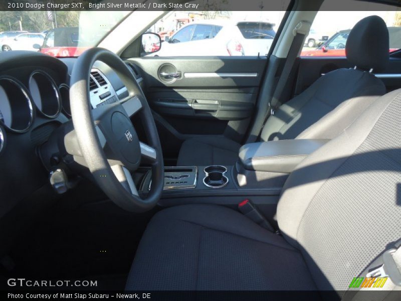Bright Silver Metallic / Dark Slate Gray 2010 Dodge Charger SXT