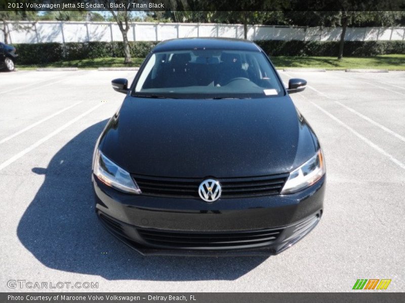 Black / Titan Black 2012 Volkswagen Jetta SE Sedan