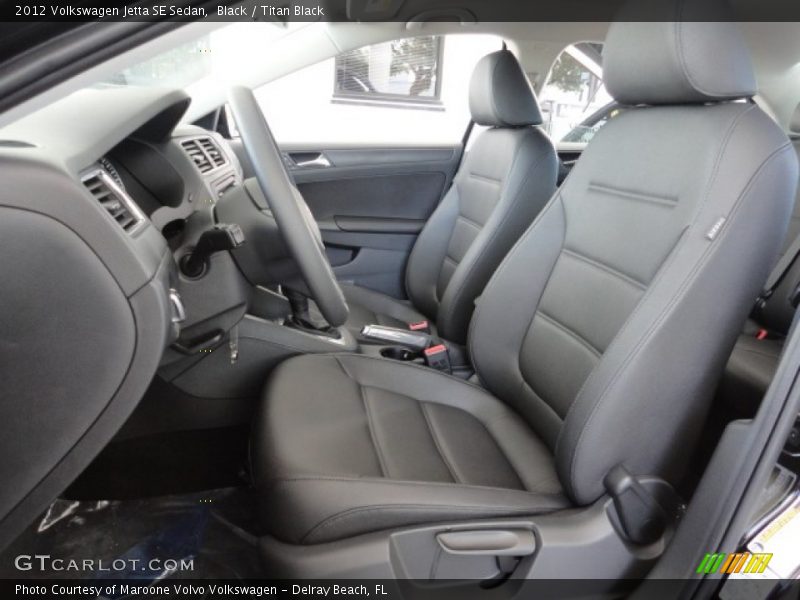 Black / Titan Black 2012 Volkswagen Jetta SE Sedan