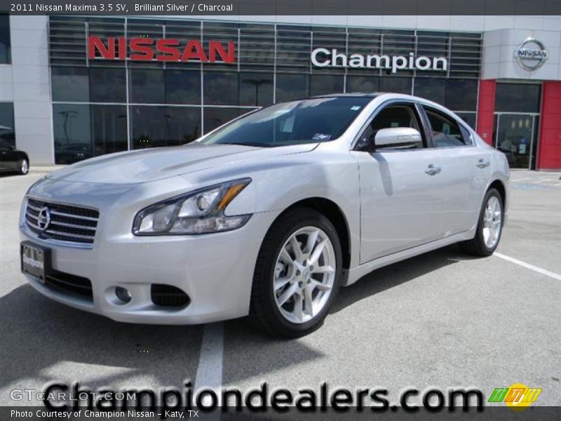Brilliant Silver / Charcoal 2011 Nissan Maxima 3.5 SV