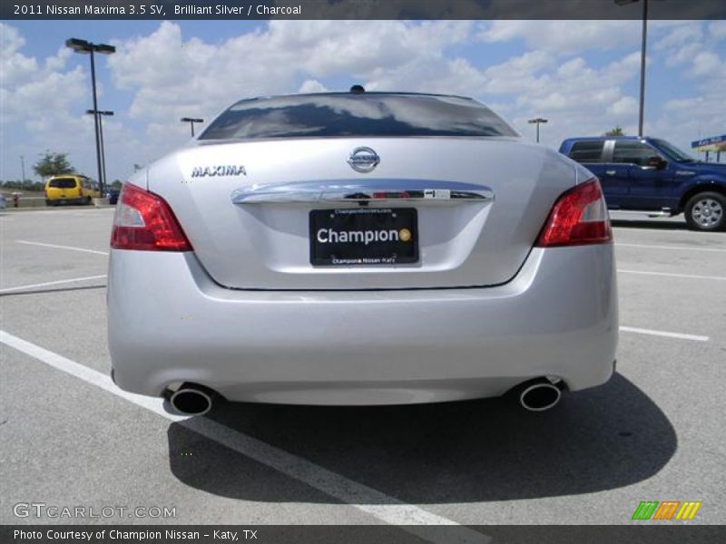 Brilliant Silver / Charcoal 2011 Nissan Maxima 3.5 SV