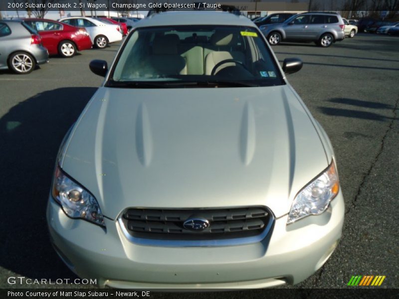 Champagne Gold Opalescent / Taupe 2006 Subaru Outback 2.5i Wagon