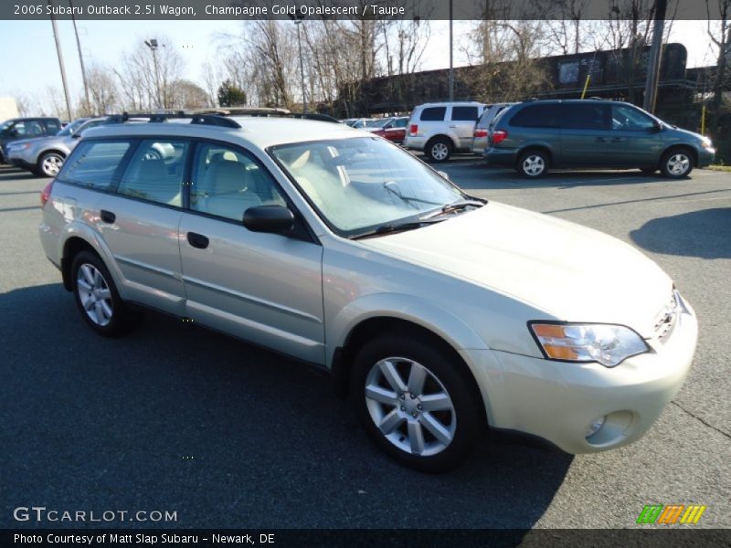 Champagne Gold Opalescent / Taupe 2006 Subaru Outback 2.5i Wagon