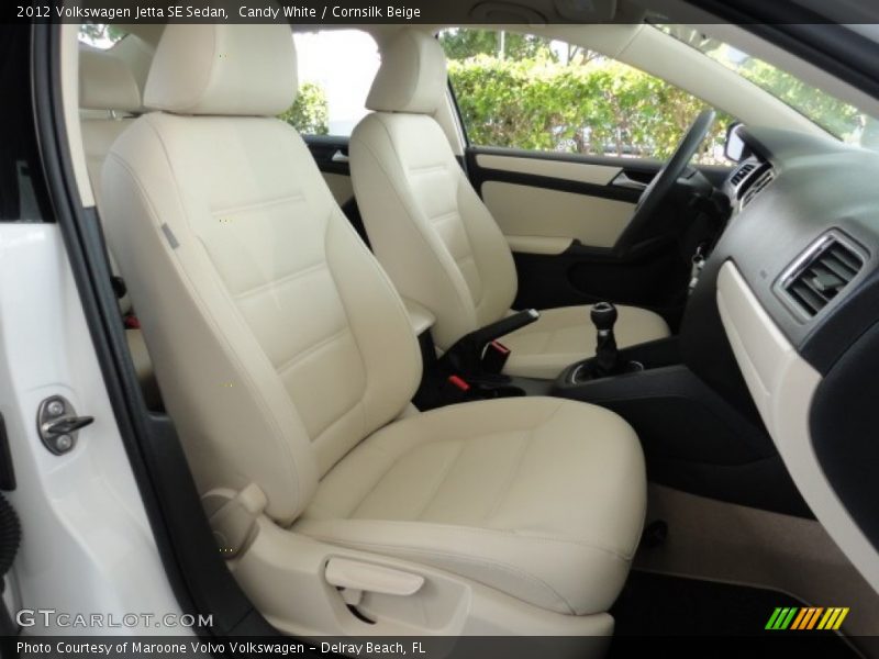 Candy White / Cornsilk Beige 2012 Volkswagen Jetta SE Sedan