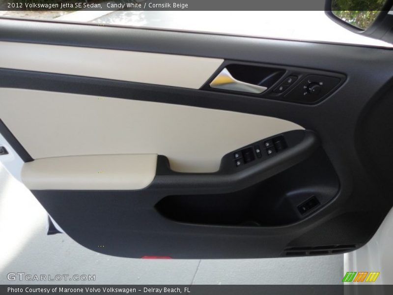 Candy White / Cornsilk Beige 2012 Volkswagen Jetta SE Sedan