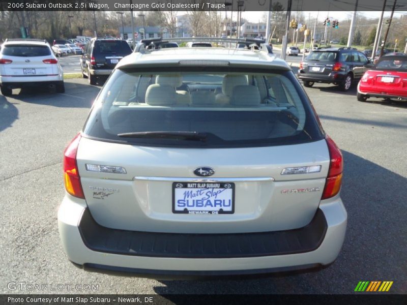 Champagne Gold Opalescent / Taupe 2006 Subaru Outback 2.5i Wagon