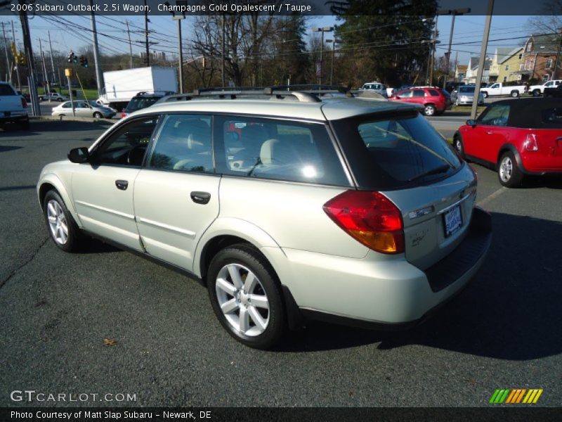 Champagne Gold Opalescent / Taupe 2006 Subaru Outback 2.5i Wagon