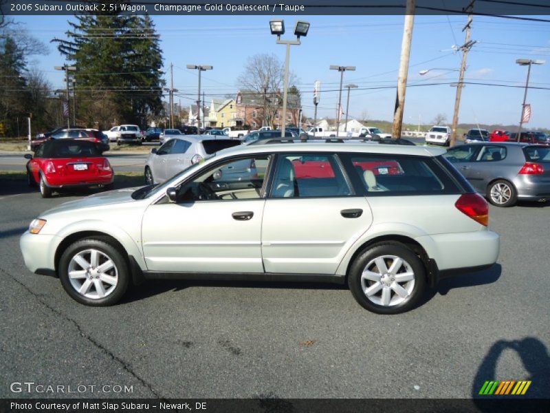 Champagne Gold Opalescent / Taupe 2006 Subaru Outback 2.5i Wagon
