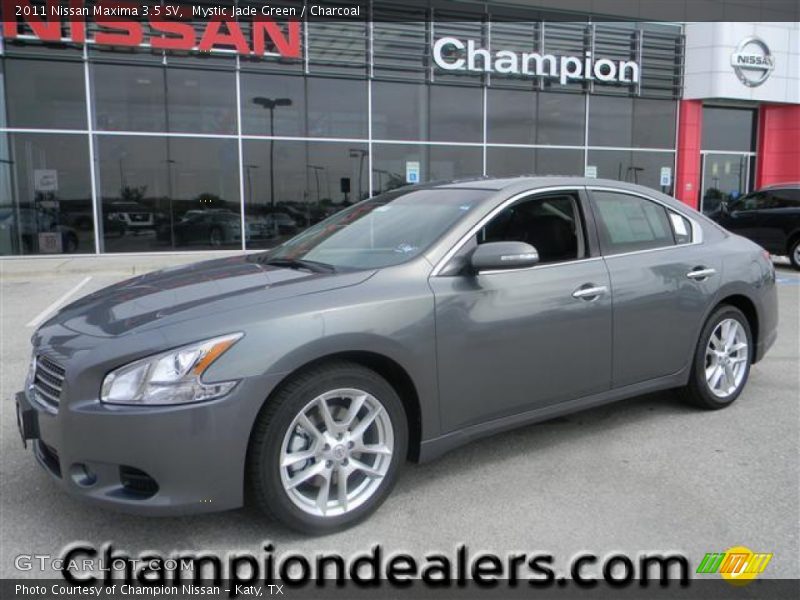 Mystic Jade Green / Charcoal 2011 Nissan Maxima 3.5 SV