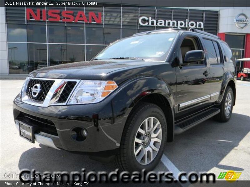 Super Black / Graphite 2011 Nissan Pathfinder LE