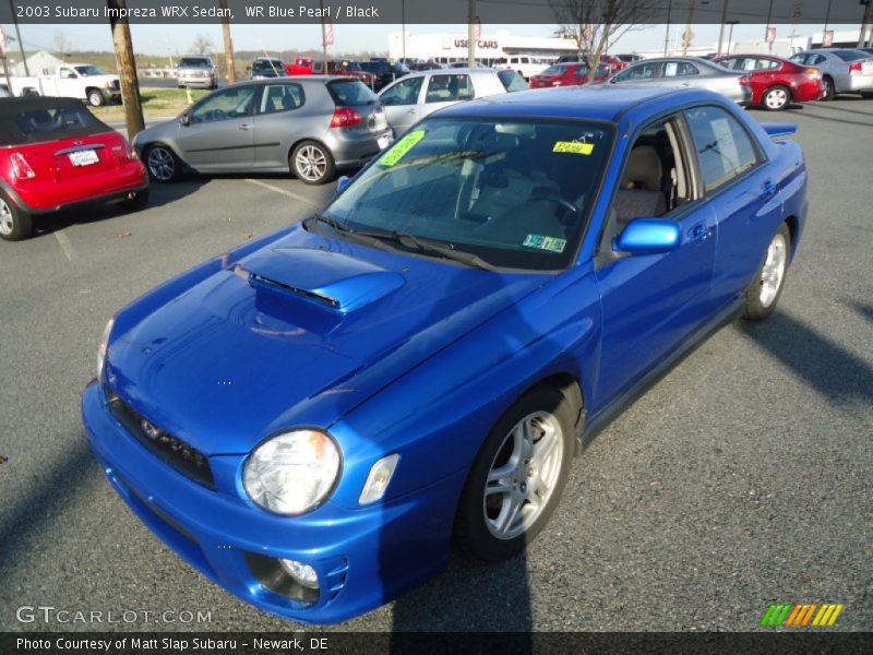 WR Blue Pearl / Black 2003 Subaru Impreza WRX Sedan