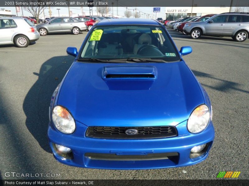 WR Blue Pearl / Black 2003 Subaru Impreza WRX Sedan