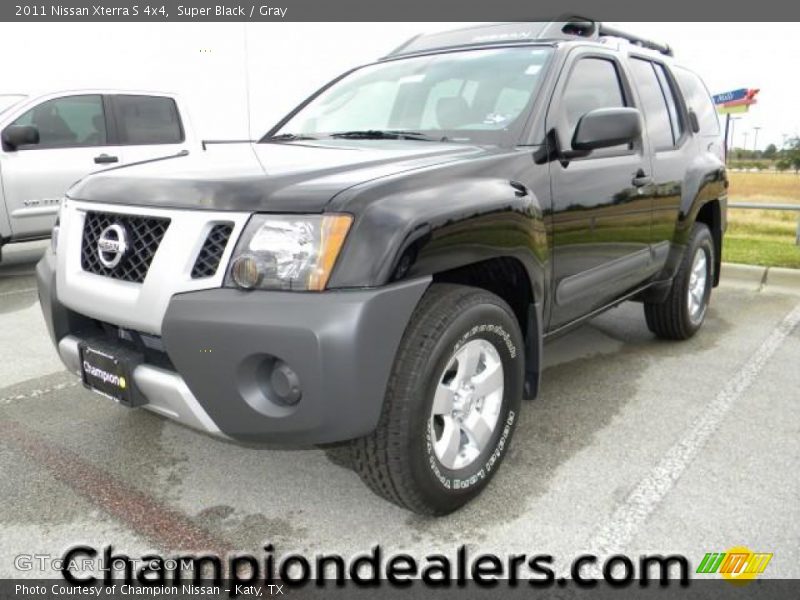 Super Black / Gray 2011 Nissan Xterra S 4x4