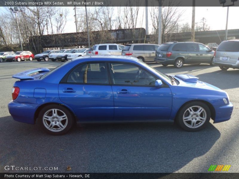 WR Blue Pearl / Black 2003 Subaru Impreza WRX Sedan