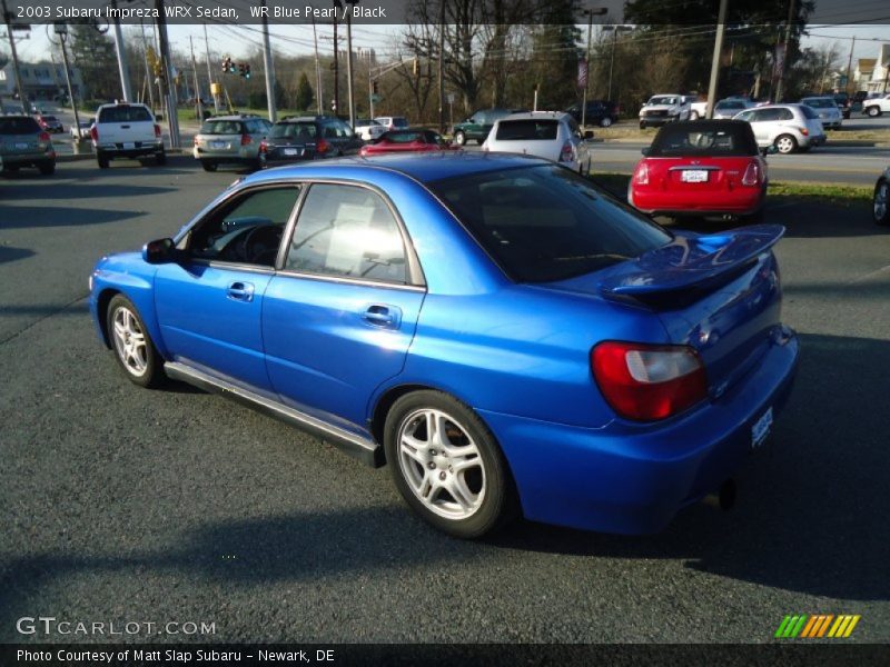 WR Blue Pearl / Black 2003 Subaru Impreza WRX Sedan