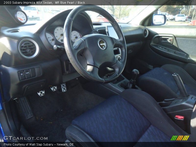  2003 Impreza WRX Sedan Black Interior