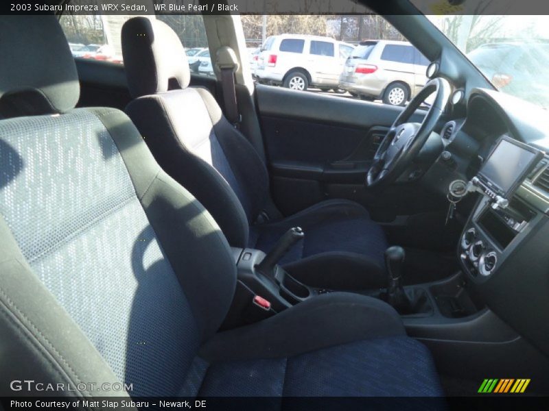 WR Blue Pearl / Black 2003 Subaru Impreza WRX Sedan