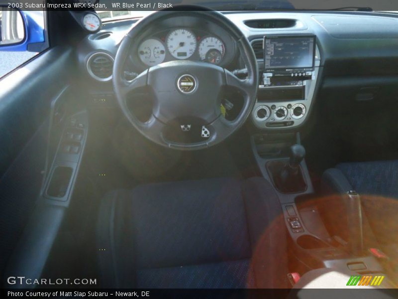 WR Blue Pearl / Black 2003 Subaru Impreza WRX Sedan