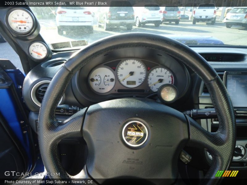 WR Blue Pearl / Black 2003 Subaru Impreza WRX Sedan